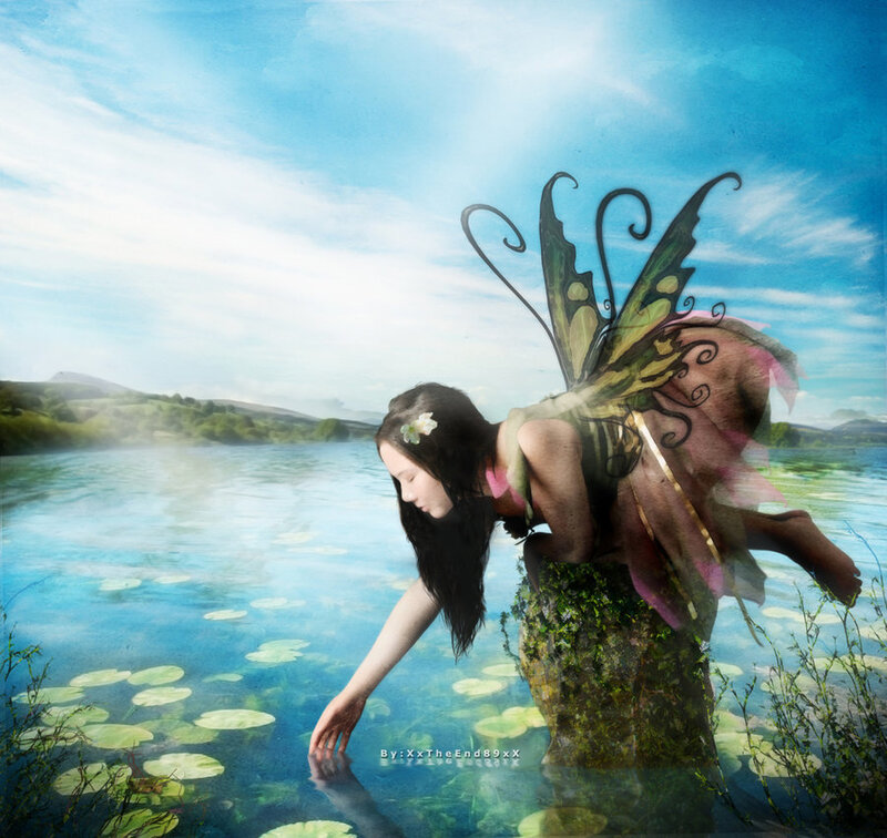 Fairy by a Pond
