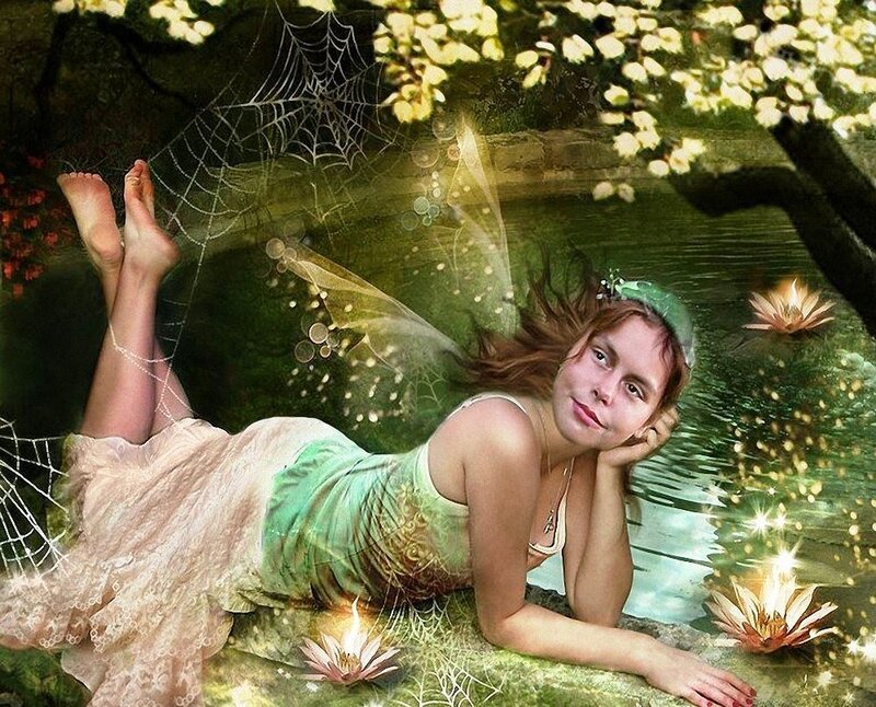 fairy by the pond