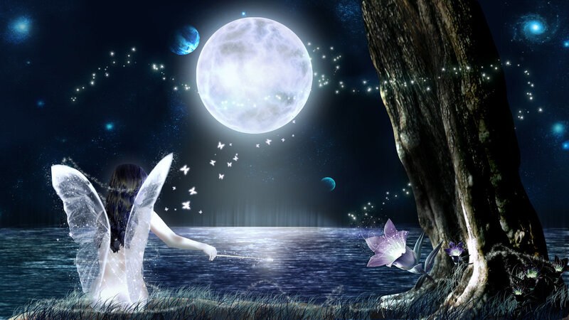 Fairy by the Water — Blue