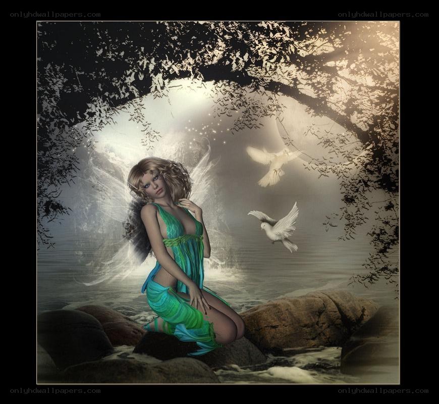 fairy by the water