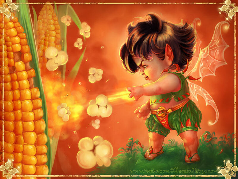 fairy casting fire spell