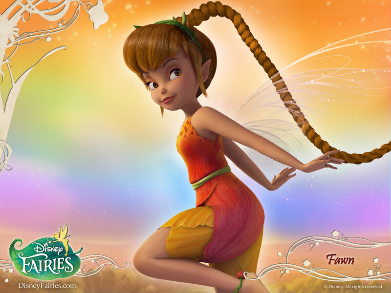 Fairy Character Fawn — Orange, Whimsical