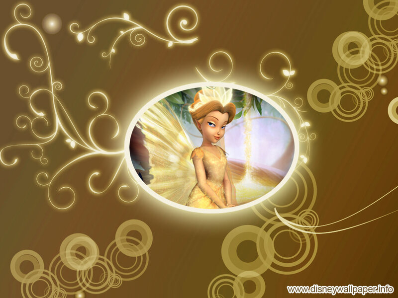 Fairy Character in Golden Dress