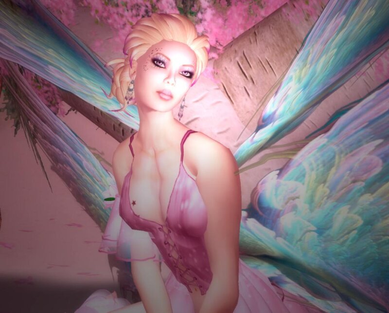 fairy character in pink dress