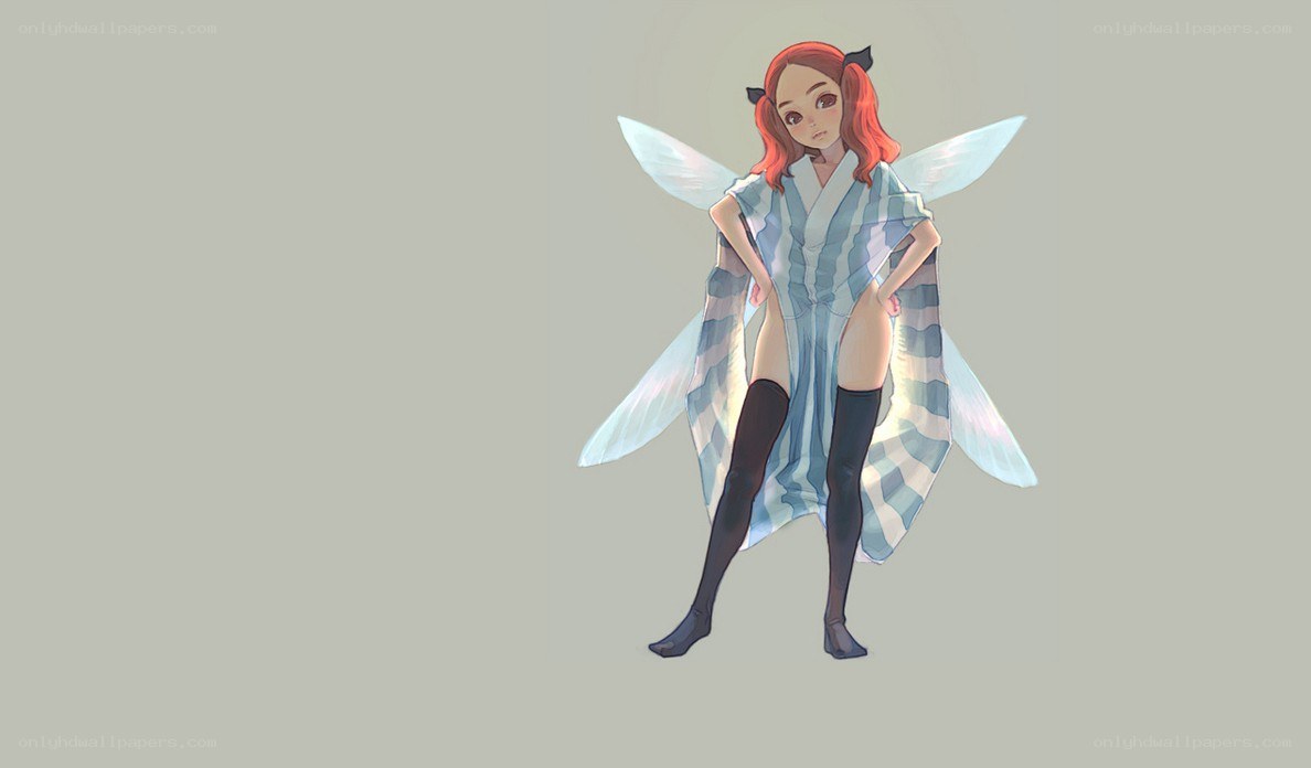 fairy character in striped robe