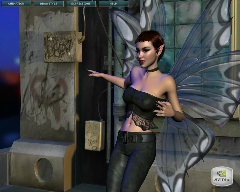 fairy character in urban setting