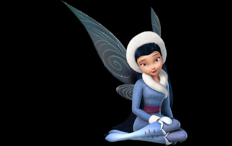 Fairy Character Sitting — Blue, Calm