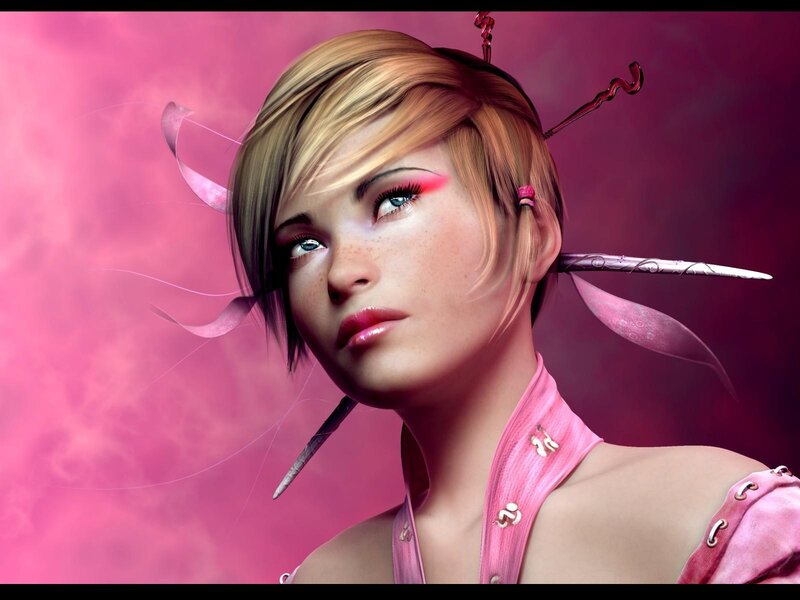 fairy character with pink hair