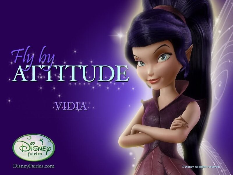 Fairy Character with Purple Hair