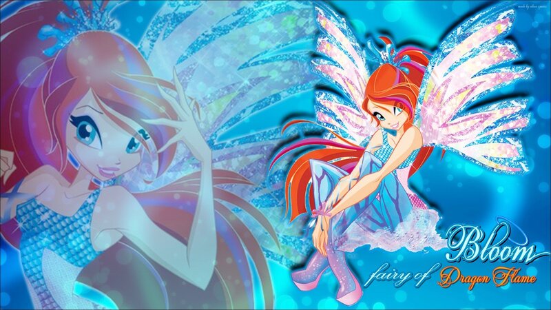 Fairy Character with Wings — Blue, Magical, Digital Art
