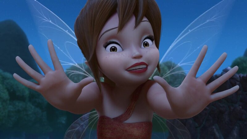 Fairy Character with Wings — Blue, Playful, Night
