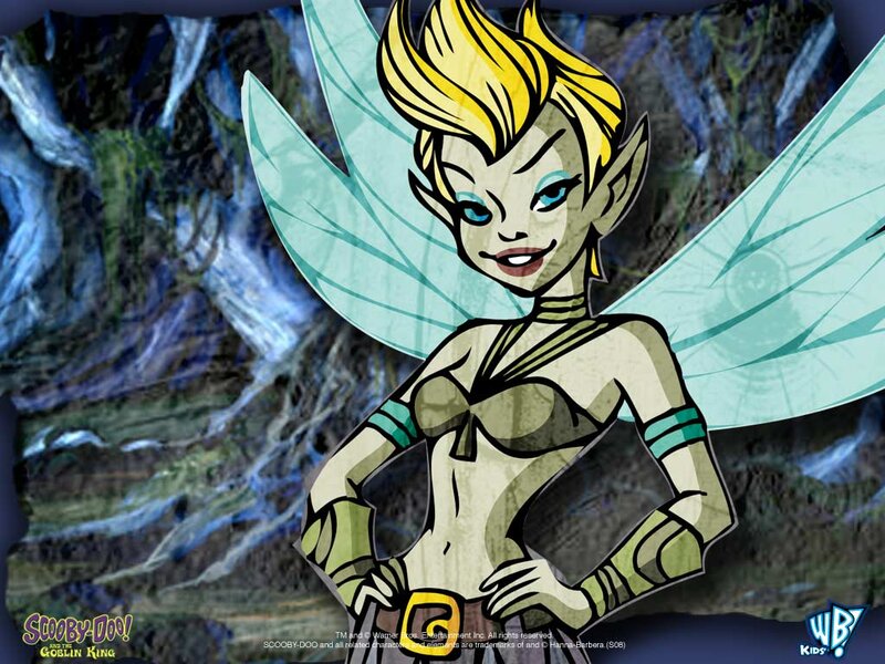 Fairy Character with Wings — Green, Dramatic