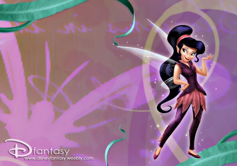Fairy Character with Wings — Purple, Magical, Digital Art, Green Ribbon
