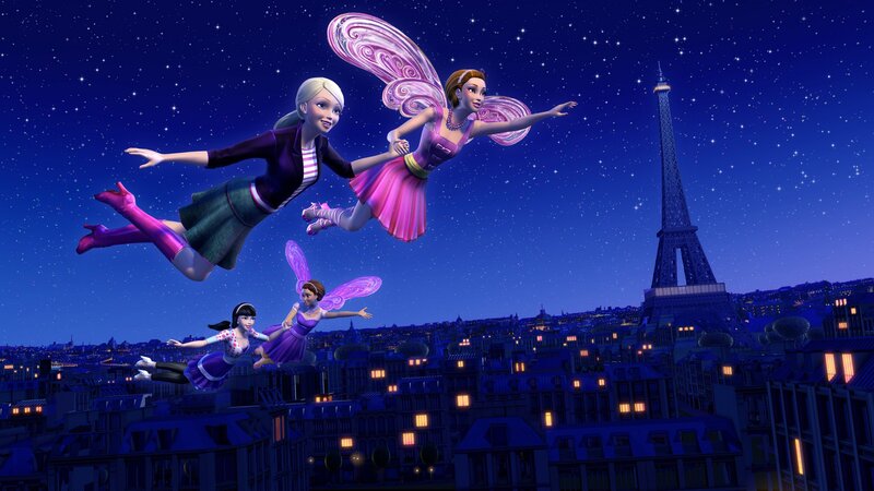 Fairy Characters Flying — Blue, Magical