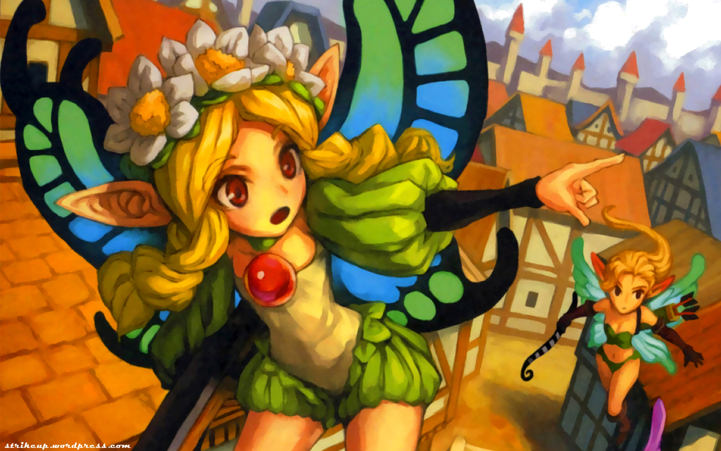 fairy characters in a town