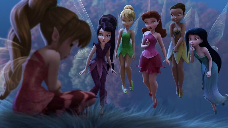 Fairy Characters in Flight — Blue