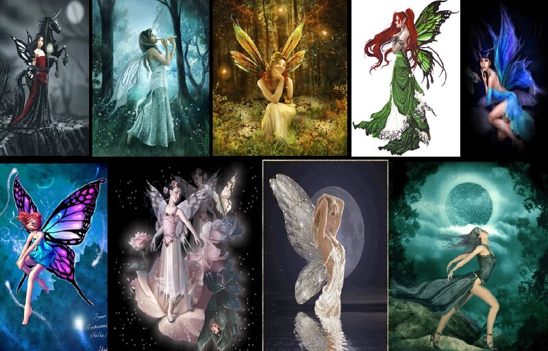 Fairy Characters in Forest — Green, Fantasy