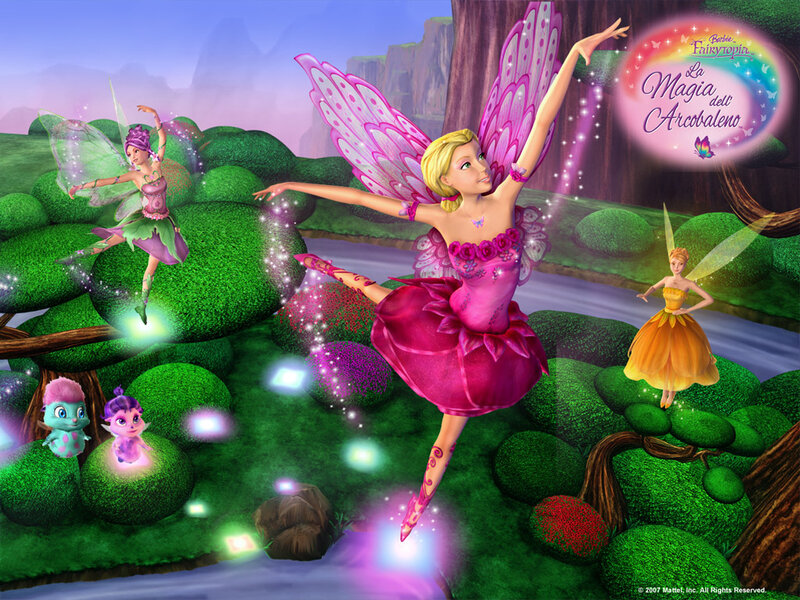Fairy Characters in Garden — Pink, Magical