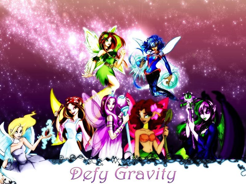 Fairy characters in space