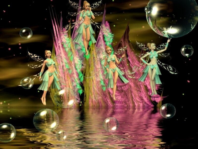 Fairy Characters in Water