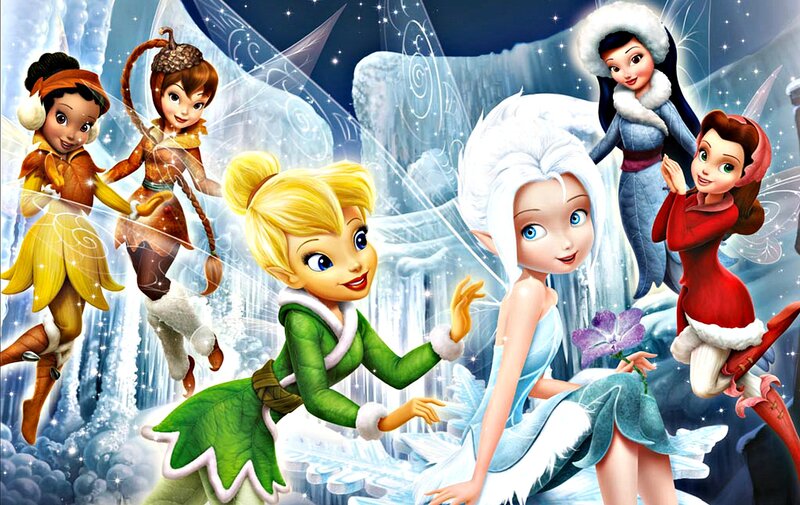 Fairy Characters in Winter — Blue