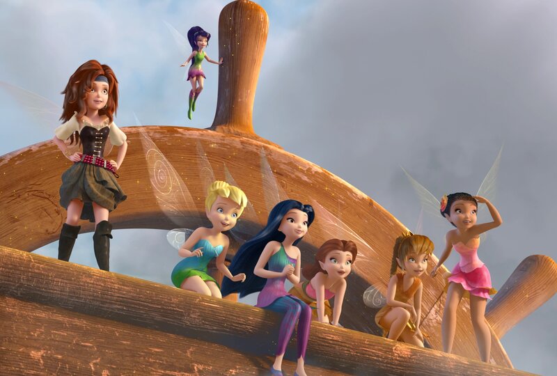 Fairy Characters on Ship Wheel