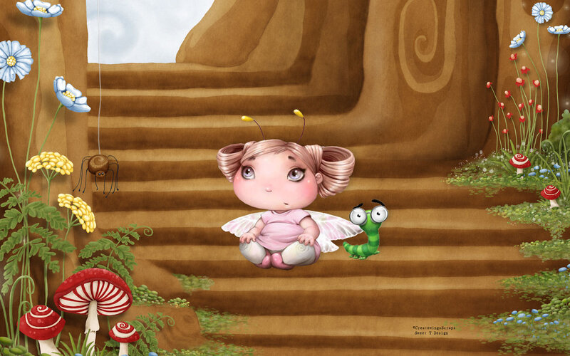 Fairy Child on Stairs