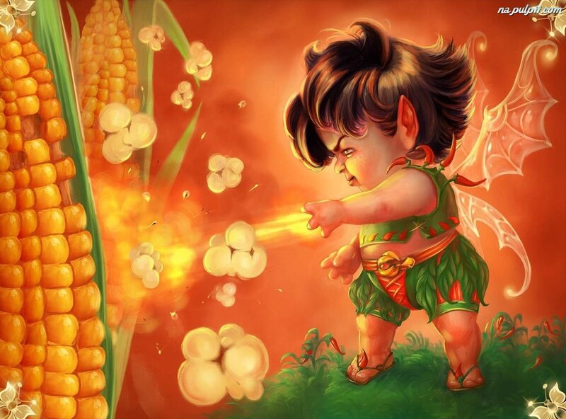 Fairy Child with Corn