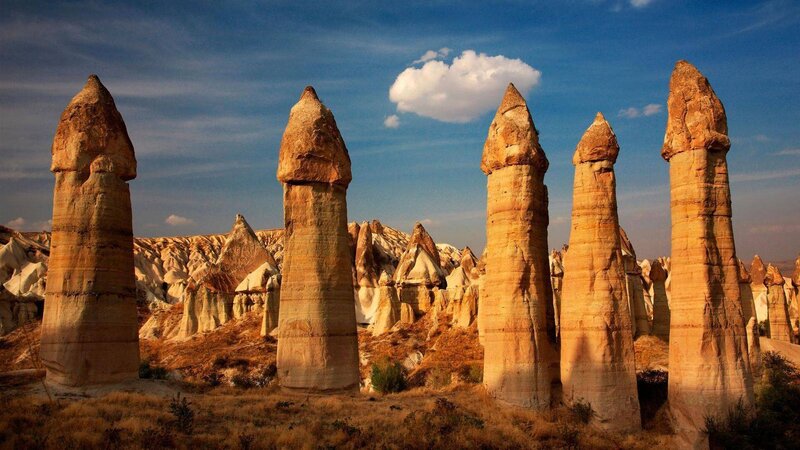 Fairy Chimneys in Cappadocia — Blue