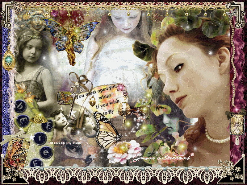 fairy collage with inspirational text