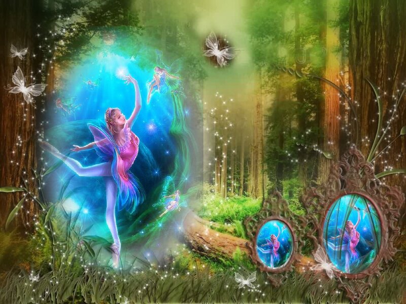 Fairy Dancer in Forest