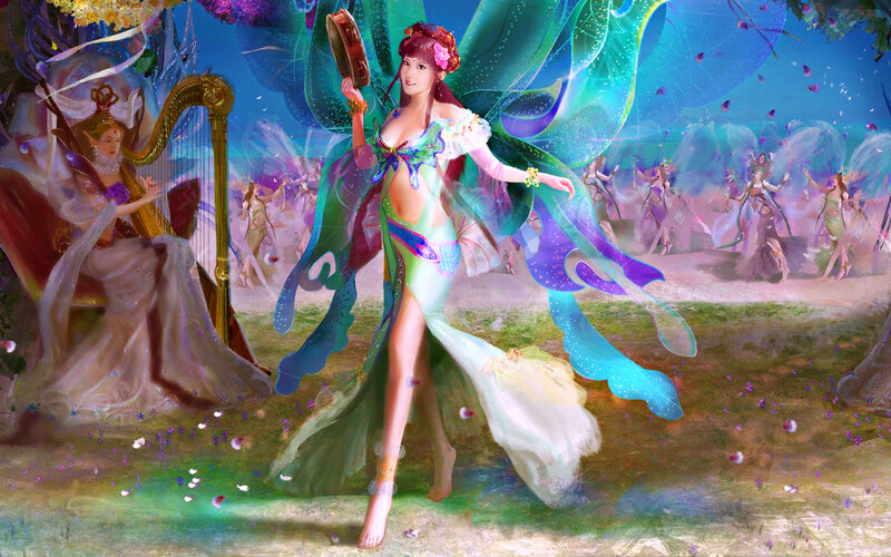 Fairy Dancer with Tambourine