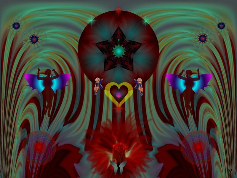 Fairy Figures in Fractal Art