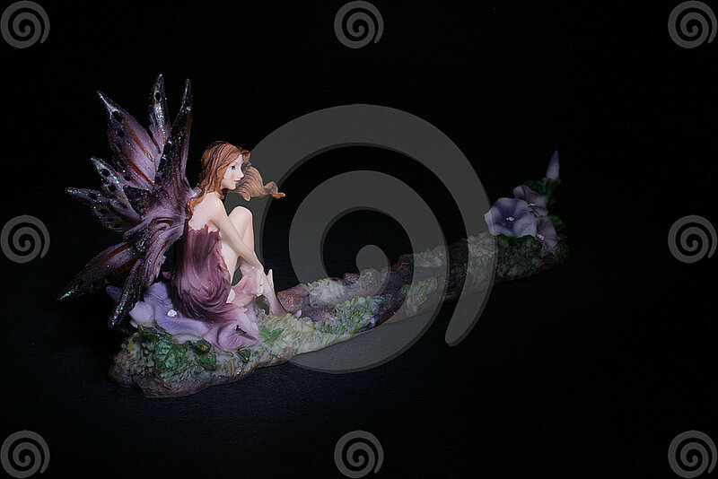 Fairy Figurine on Log