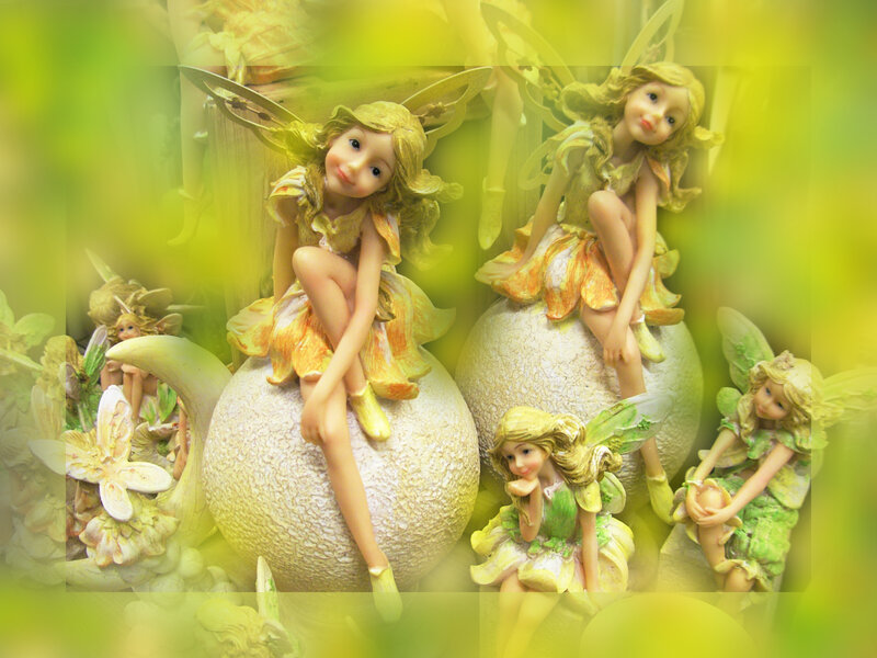 Fairy Figurines on Spheres