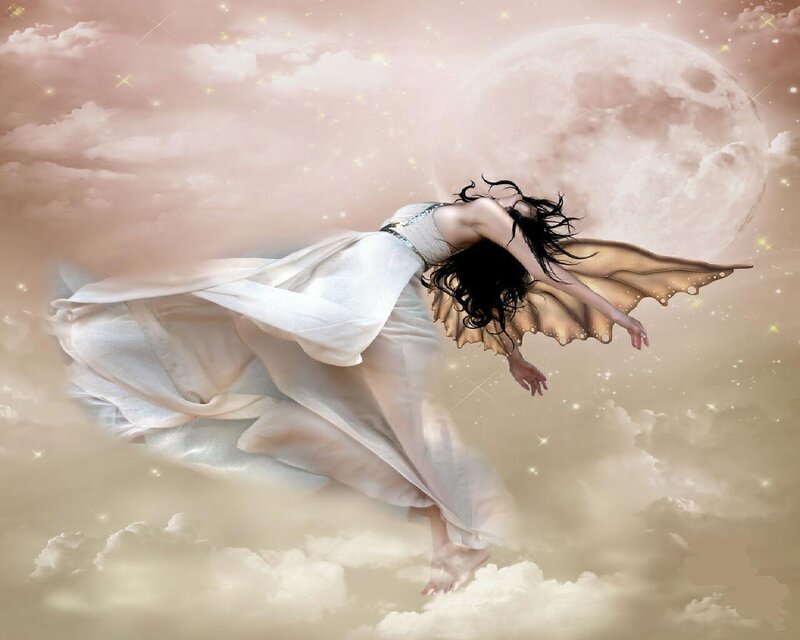 fairy flying in the sky