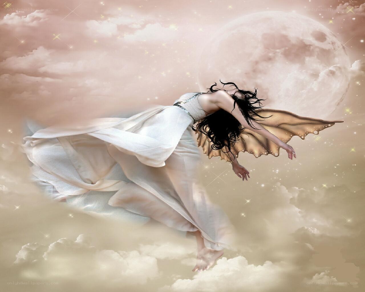 fairy flying in the sky