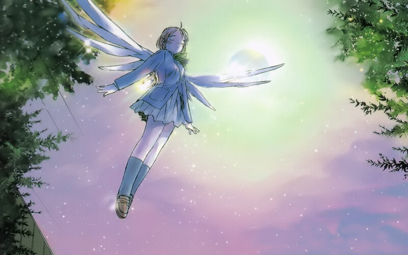 fairy flying in twilight