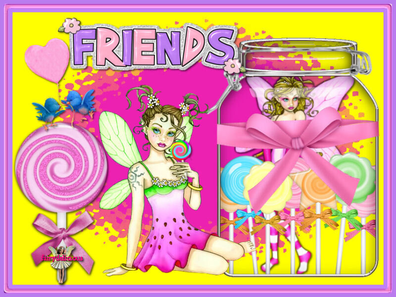 Fairy Friends with Lollipops