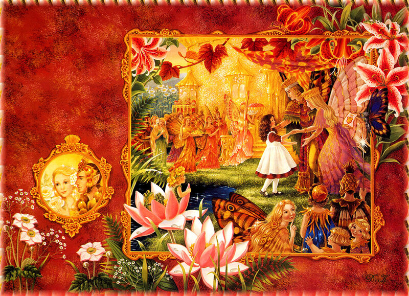 Fairy Gathering in Garden