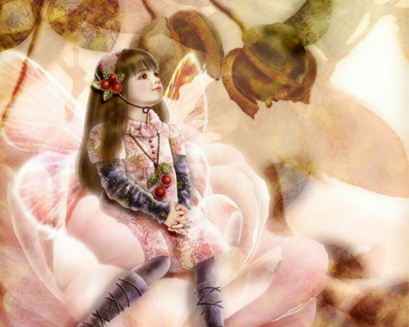 Fairy Girl on Flower