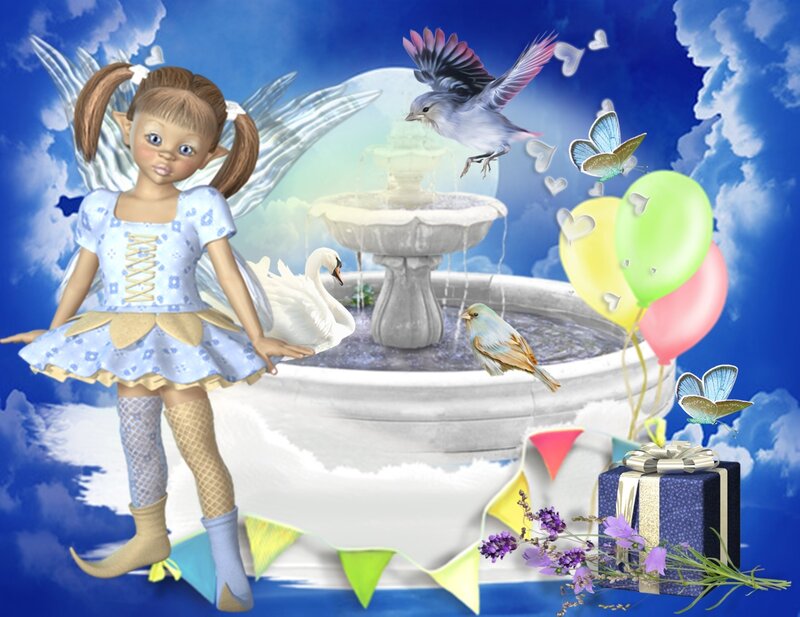 Fairy Girl with Swan