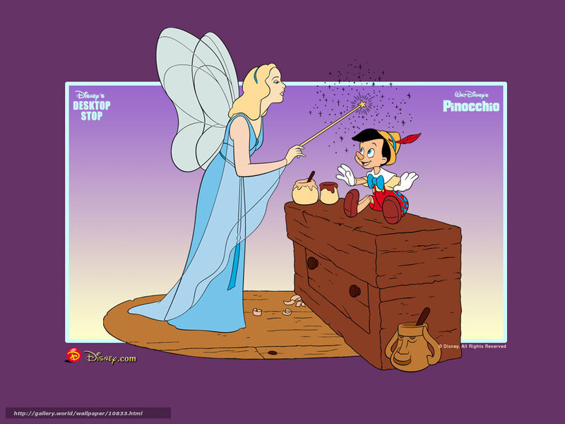Fairy godmother and Pinocchio
