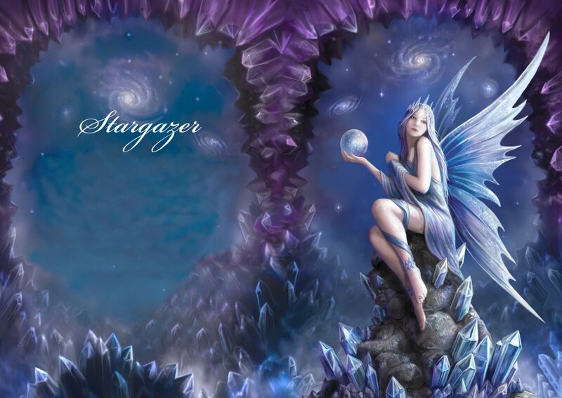 Fairy Holding Crystal Ball — Purple