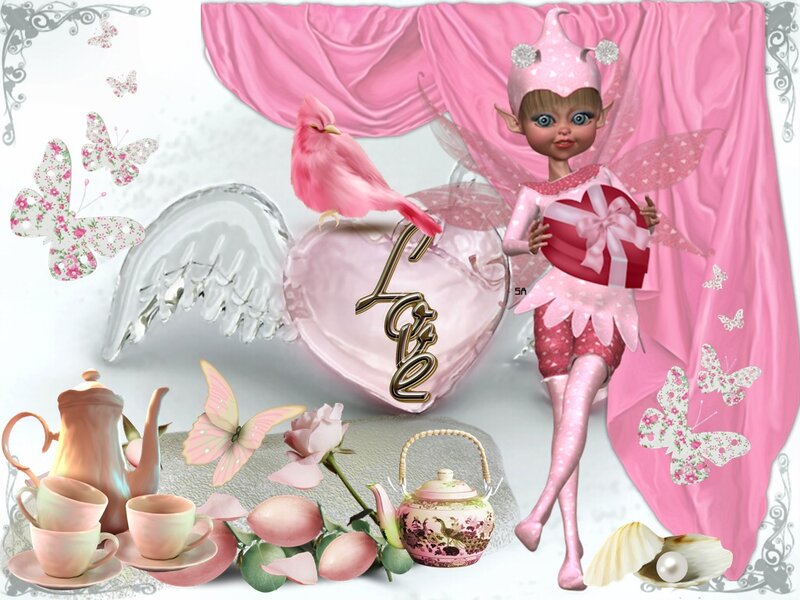 Fairy Holding Gift Box
