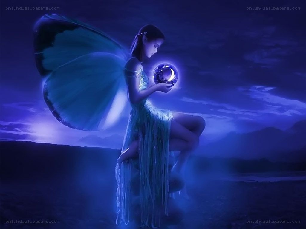 fairy holding glowing orb