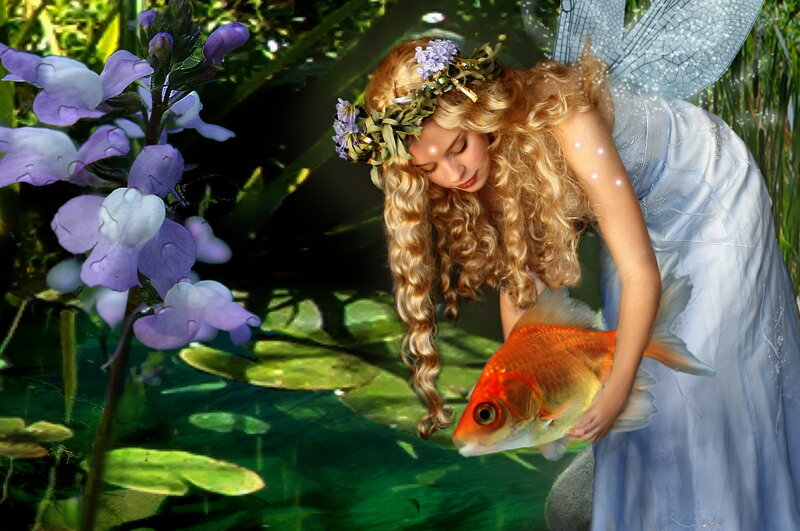Fairy Holding Goldfish