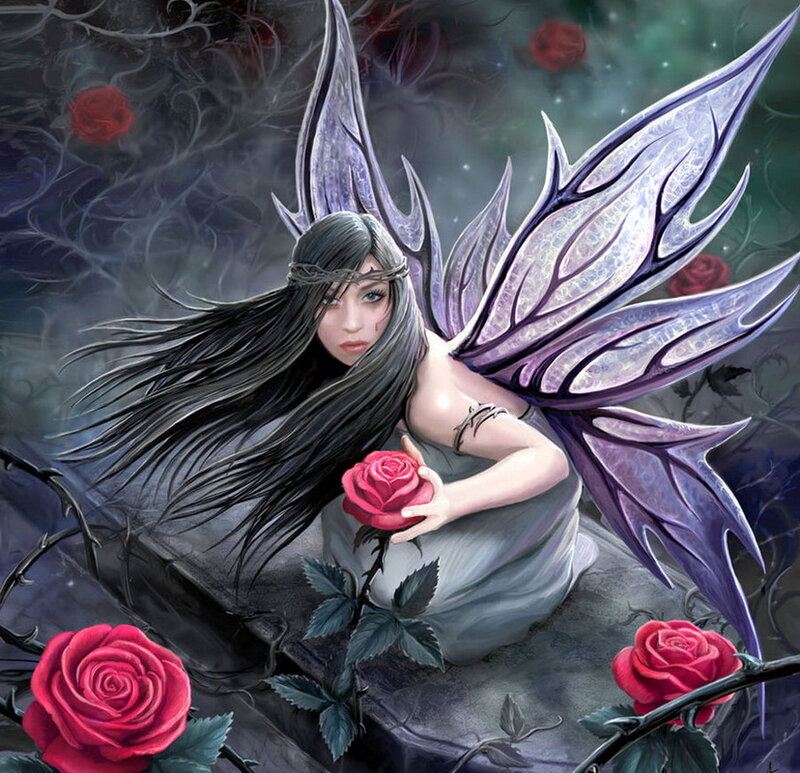 Fairy Holding Rose