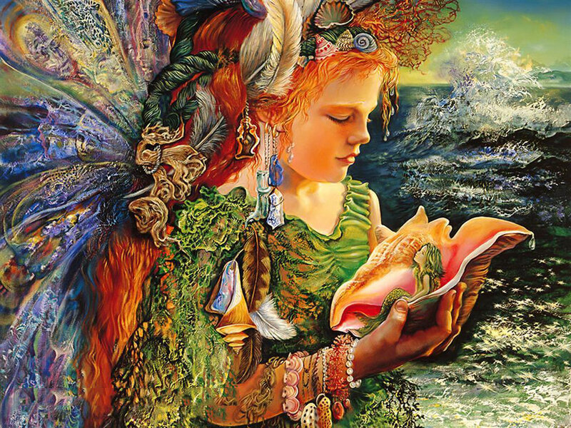 Fairy Holding Seashell