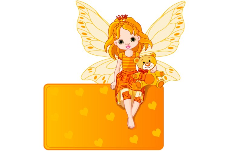 Fairy Holding Teddy Bear